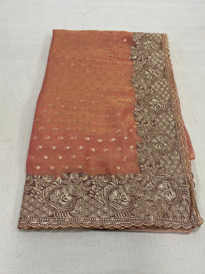 Jacquard Silk Heavy Embriodery Saree