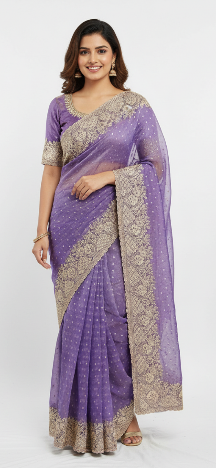 Jacquard Silk Heavy Embriodery Saree