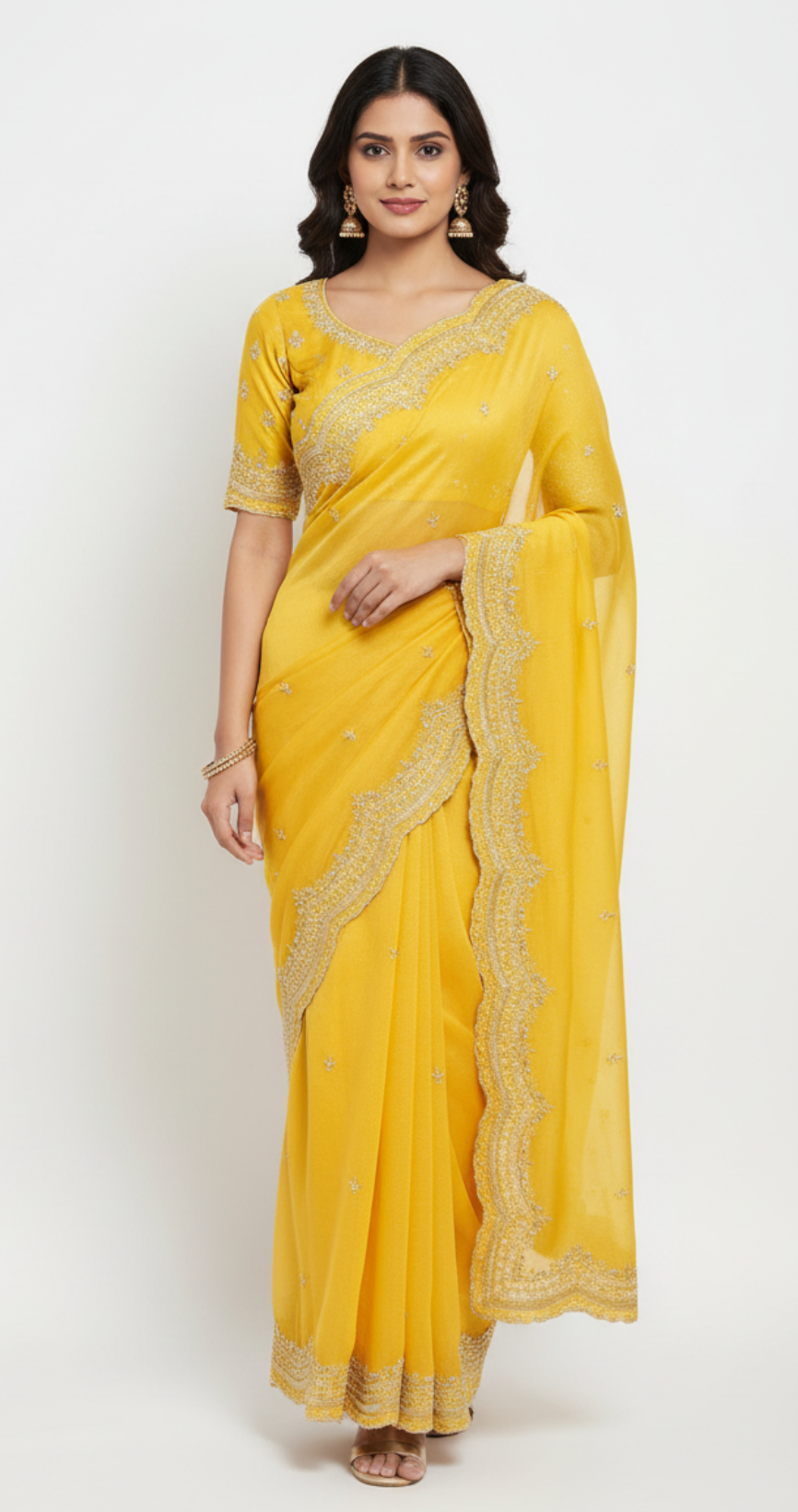 Golden Tissue Silk Sarees