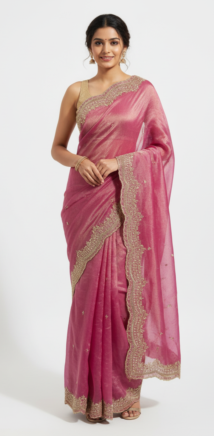 Golden Tissue Silk Sarees