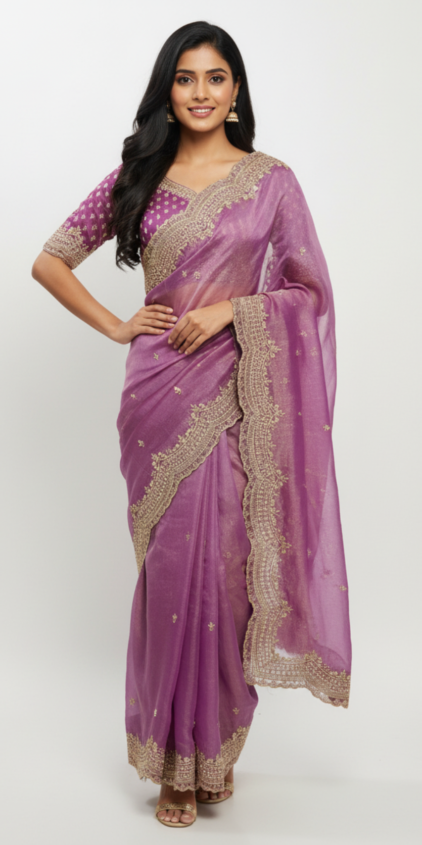 Golden Tissue Silk Sarees